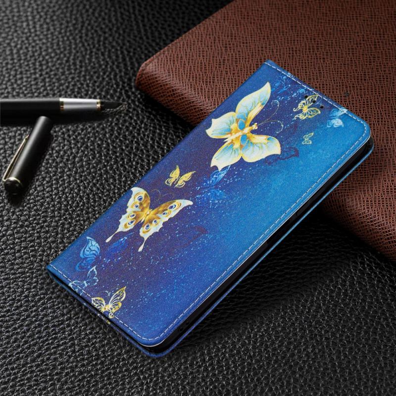 Cover Xiaomi Mi 11 Lite 4G / 5G / 5G NE Flip Cover Sommerfugle