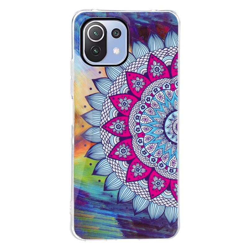 Cover Xiaomi Mi 11 Lite 4G / 5G / 5G NE Fluorescerende Farverig Mandala