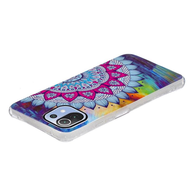 Cover Xiaomi Mi 11 Lite 4G / 5G / 5G NE Fluorescerende Farverig Mandala