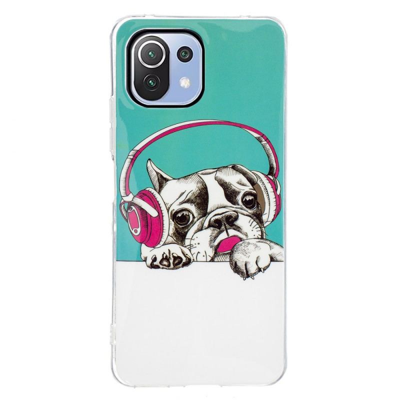 Cover Xiaomi Mi 11 Lite 4G / 5G / 5G NE Fluorescerende Hund