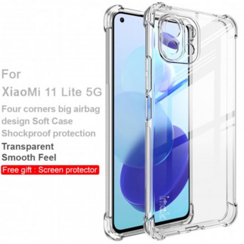 Cover Xiaomi Mi 11 Lite 4G / 5G / 5G NE Gennemsigtig Silkeblød Imak