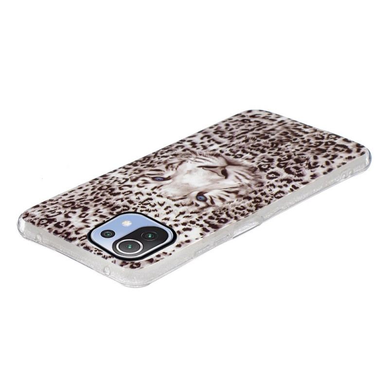 Cover Xiaomi Mi 11 Lite 4G / 5G / 5G NE Leopard Fluorescerende