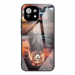 Cover Xiaomi Mi 11 Lite 4G / 5G / 5G NE Lion Cub's Dream Hærdet Glas