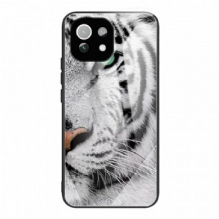 Cover Xiaomi Mi 11 Lite 4G / 5G / 5G NE Tiger Hærdet Glas