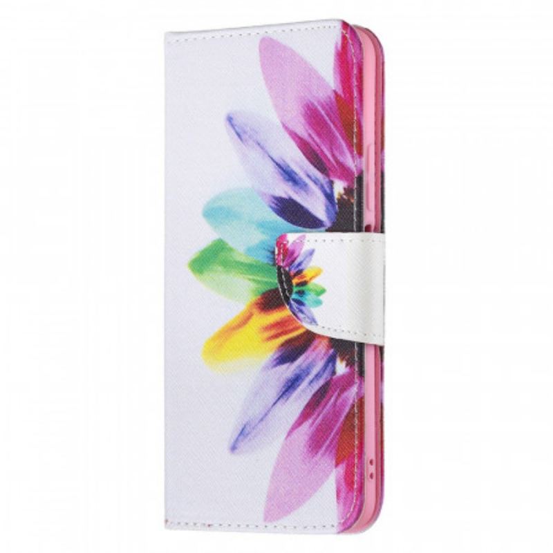 Flip Cover Xiaomi Mi 11 Lite 4G / 5G / 5G NE Akvarel Blomst