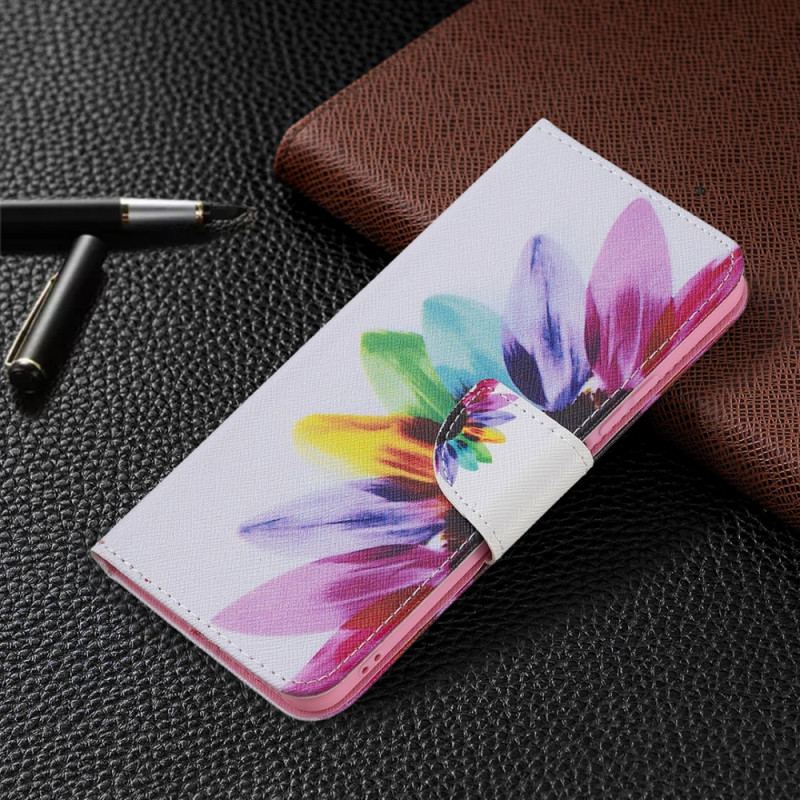 Flip Cover Xiaomi Mi 11 Lite 4G / 5G / 5G NE Akvarel Blomst