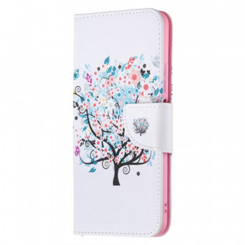 Flip Cover Xiaomi Mi 11 Lite 4G / 5G / 5G NE Blomstret Træ