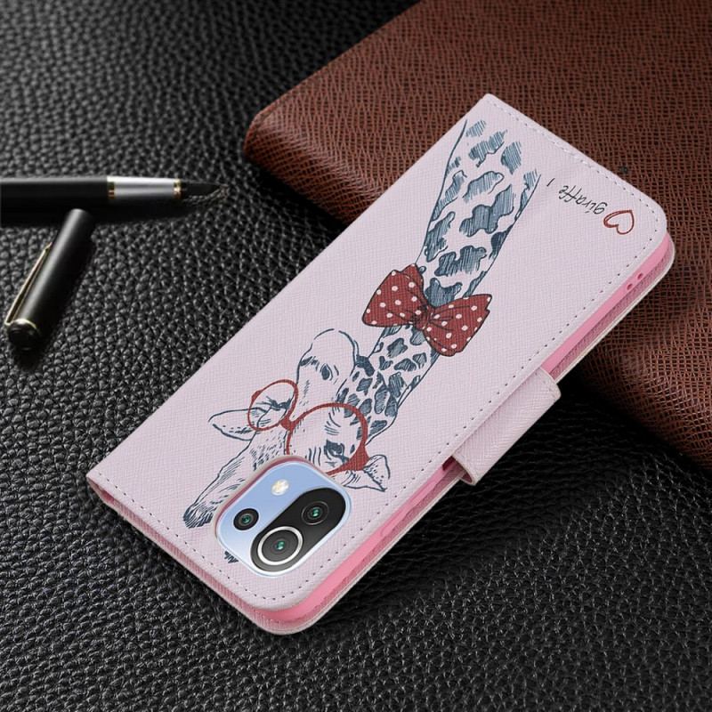 Flip Cover Xiaomi Mi 11 Lite 4G / 5G / 5G NE Brainy Giraf