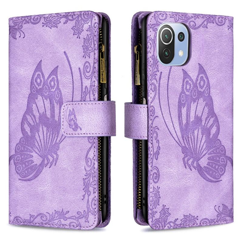 Flip Cover Xiaomi Mi 11 Lite 4G / 5G / 5G NE Butterfly Barok Lynlåslomme