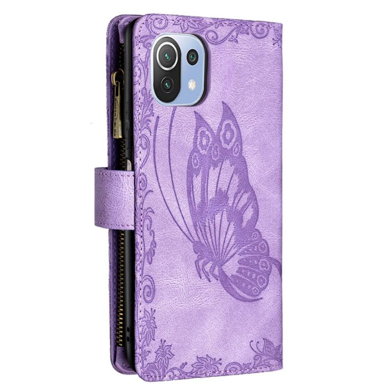 Flip Cover Xiaomi Mi 11 Lite 4G / 5G / 5G NE Butterfly Barok Lynlåslomme