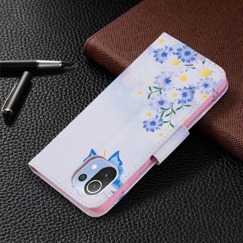 Flip Cover Xiaomi Mi 11 Lite 4G / 5G / 5G NE Drømmenes Sommerfugle