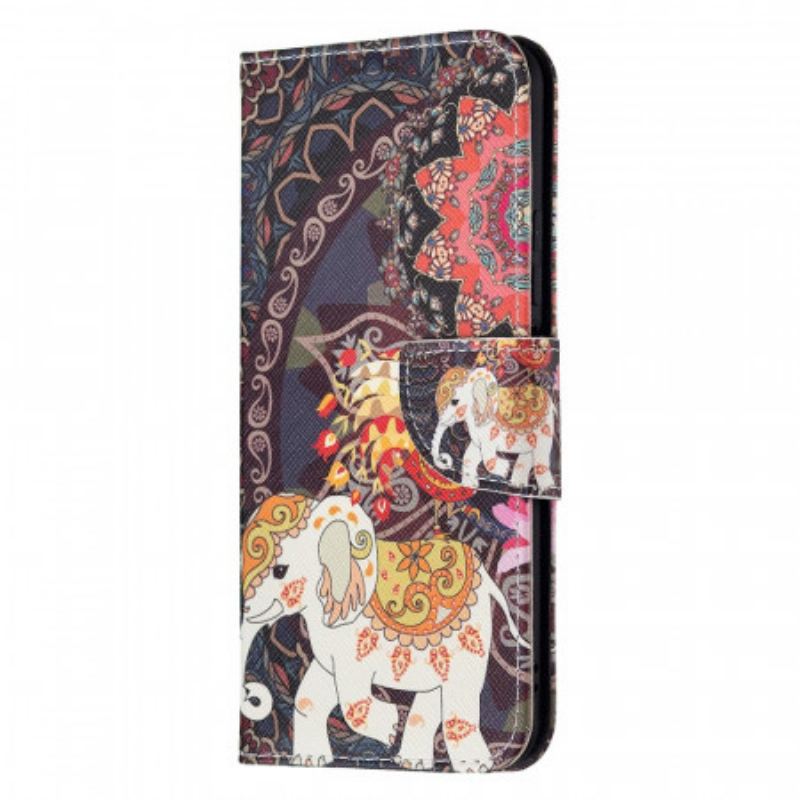 Flip Cover Xiaomi Mi 11 Lite 4G / 5G / 5G NE Indiske Elefanter