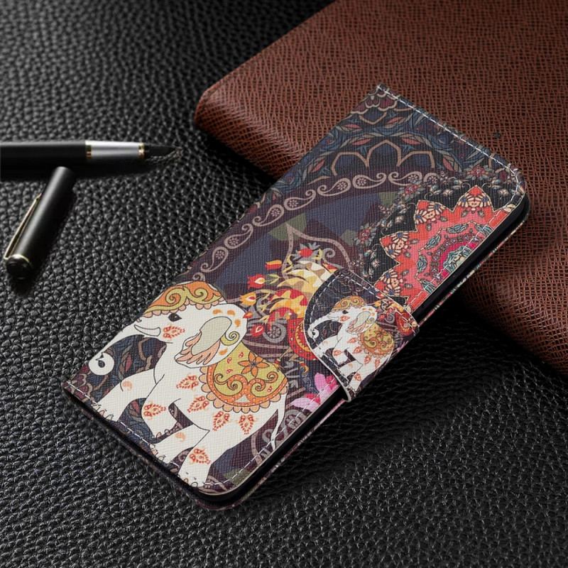 Flip Cover Xiaomi Mi 11 Lite 4G / 5G / 5G NE Indiske Elefanter