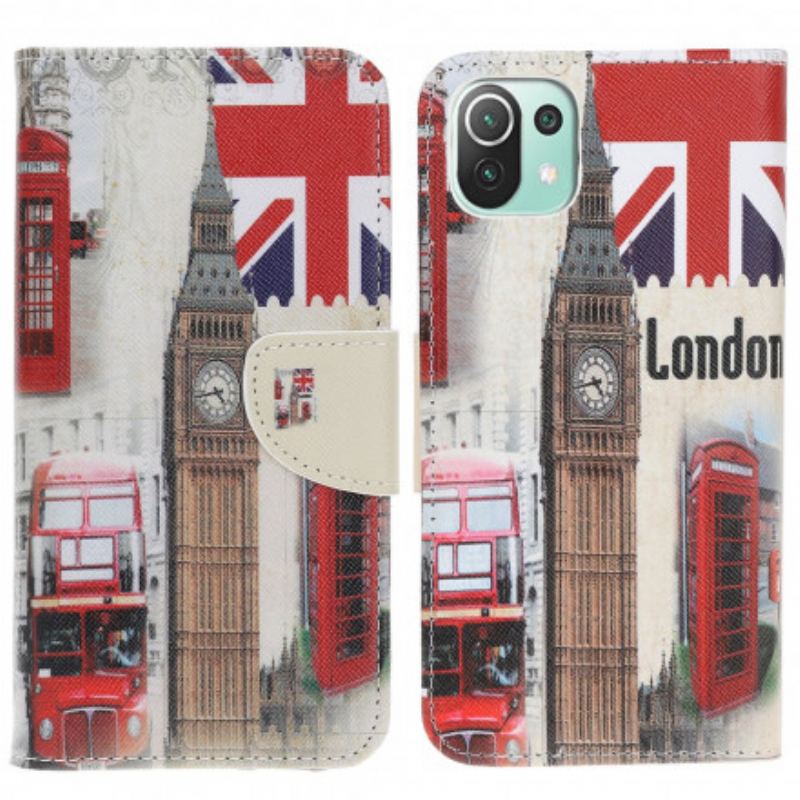 Flip Cover Xiaomi Mi 11 Lite 4G / 5G / 5G NE London Liv