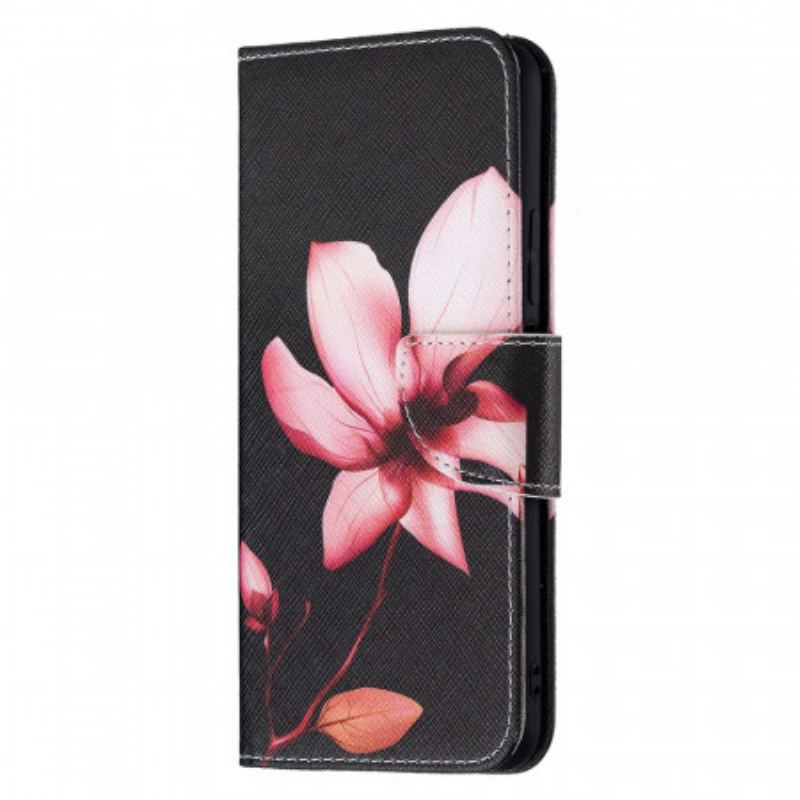 Flip Cover Xiaomi Mi 11 Lite 4G / 5G / 5G NE Lyserød Blomst