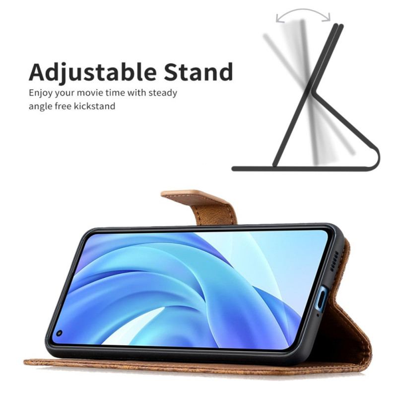 Flip Cover Xiaomi Mi 11 Lite 4G / 5G / 5G NE Med Snor Barok Strappy Sommerfugl