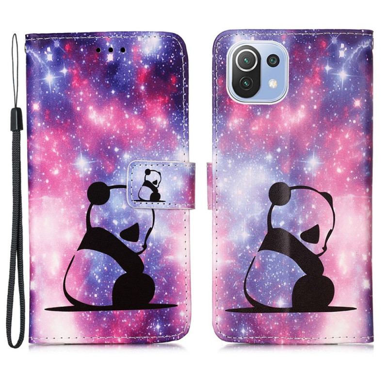 Flip Cover Xiaomi Mi 11 Lite 4G / 5G / 5G NE Panda Galaxy