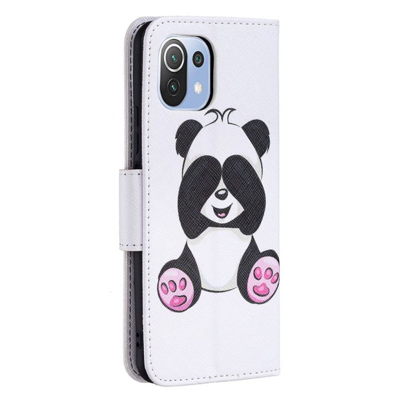 Flip Cover Xiaomi Mi 11 Lite 4G / 5G / 5G NE Panda Sjov