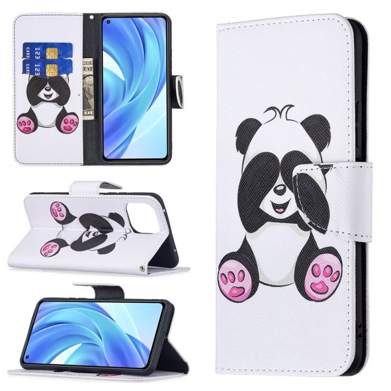 Flip Cover Xiaomi Mi 11 Lite 4G / 5G / 5G NE Panda Sjov