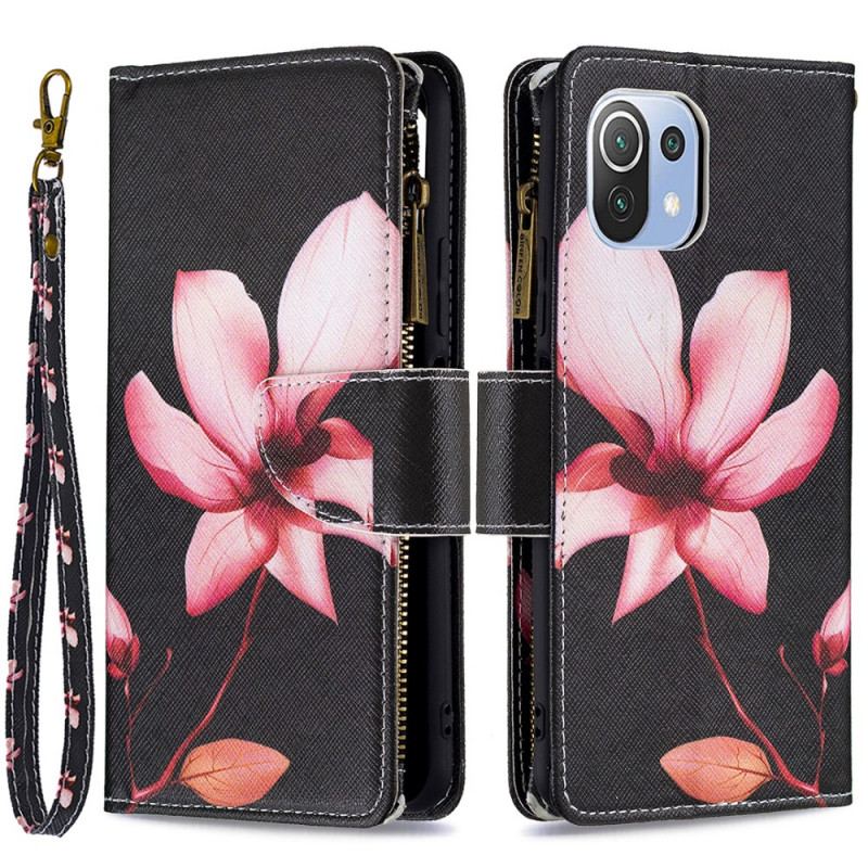 Flip Cover Xiaomi Mi 11 Lite 4G / 5G / 5G NE Pink Flower Lynlåslomme