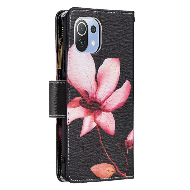 Flip Cover Xiaomi Mi 11 Lite 4G / 5G / 5G NE Pink Flower Lynlåslomme