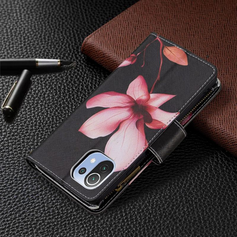 Flip Cover Xiaomi Mi 11 Lite 4G / 5G / 5G NE Pink Flower Lynlåslomme