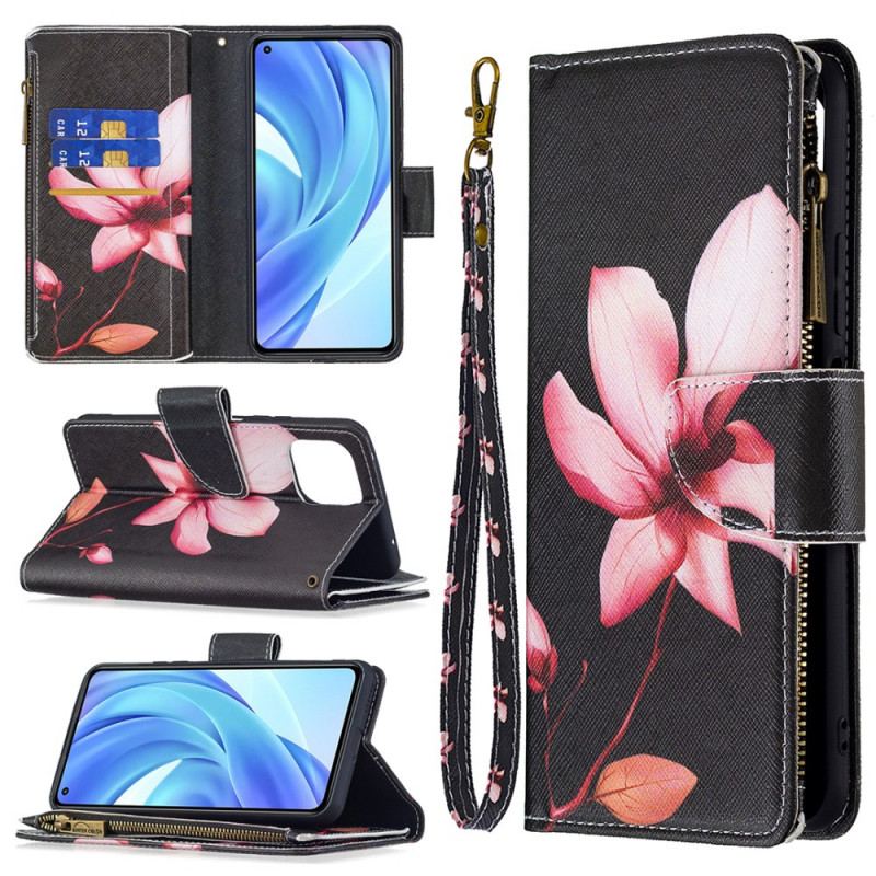 Flip Cover Xiaomi Mi 11 Lite 4G / 5G / 5G NE Pink Flower Lynlåslomme