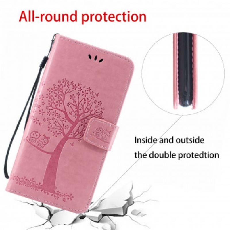 Flip Cover Xiaomi Mi 11 Lite 4G / 5G / 5G NE Træ Og Ugler