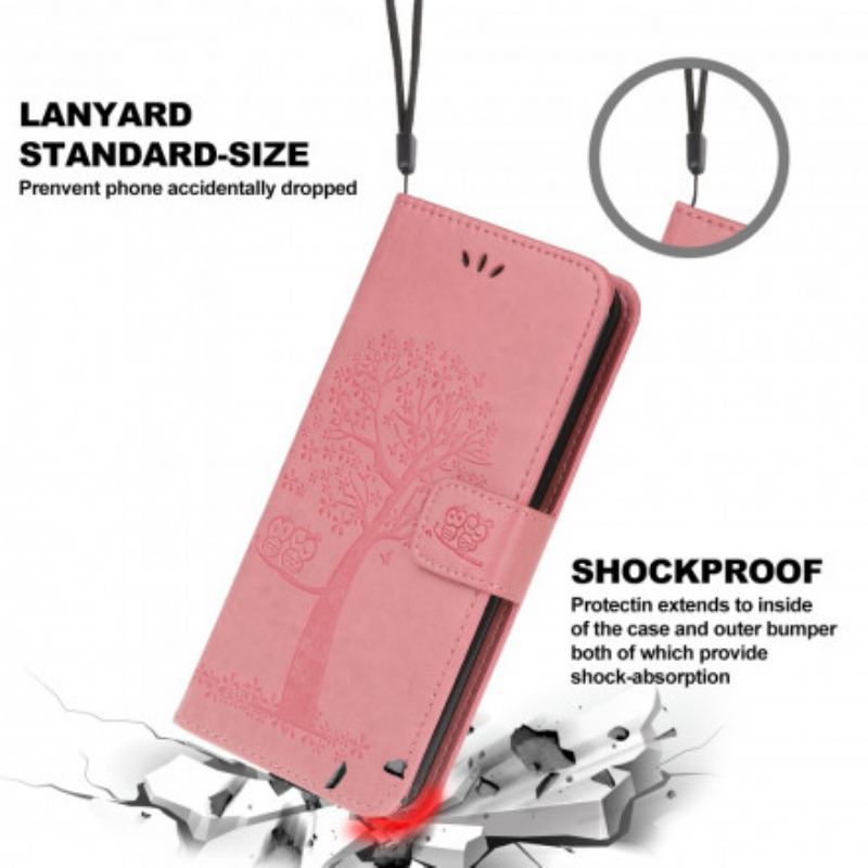 Flip Cover Xiaomi Mi 11 Lite 4G / 5G / 5G NE Træ Og Ugler