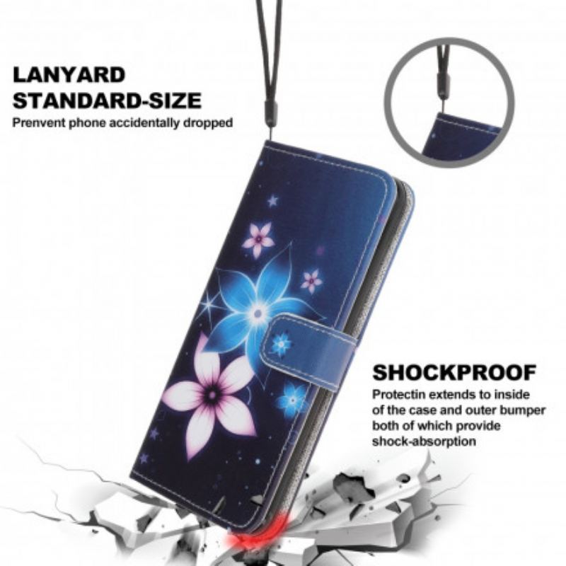 Læder Cover Xiaomi Mi 11 Lite 4G / 5G / 5G NE Blomster