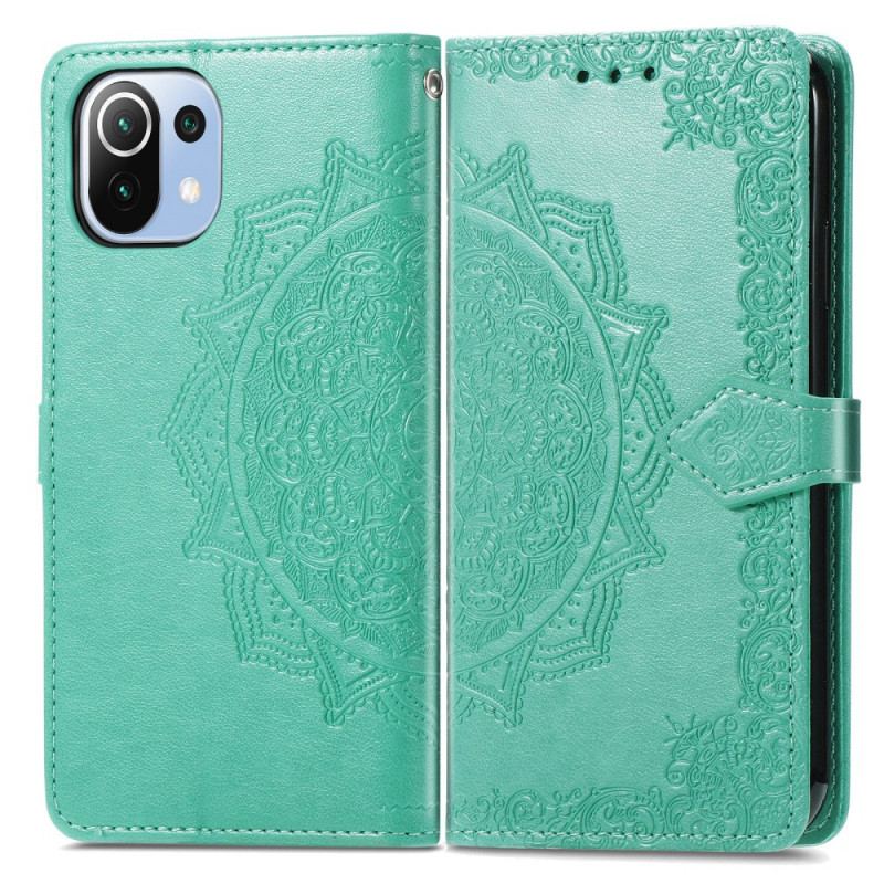 Læder Cover Xiaomi Mi 11 Lite 4G / 5G / 5G NE Mandala Middelalder