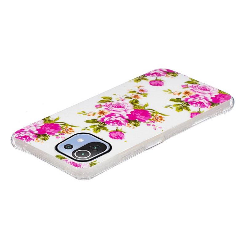 Mobilcover Xiaomi Mi 11 Lite 4G / 5G / 5G NE Neon Liberty Blomster