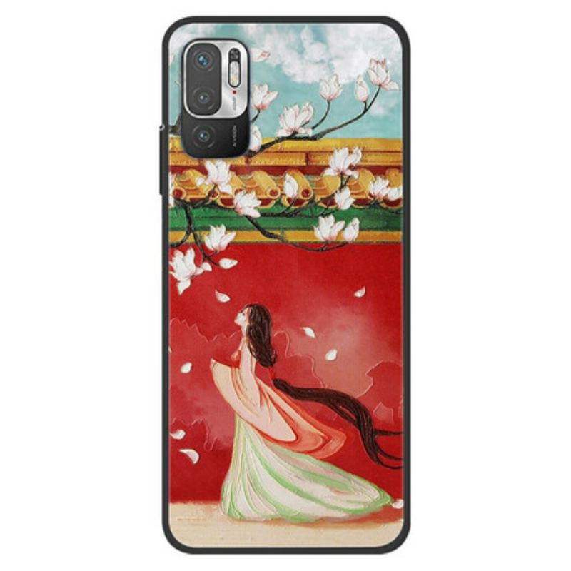 Cover Poco M3 Pro 5G Blomsterkvinde