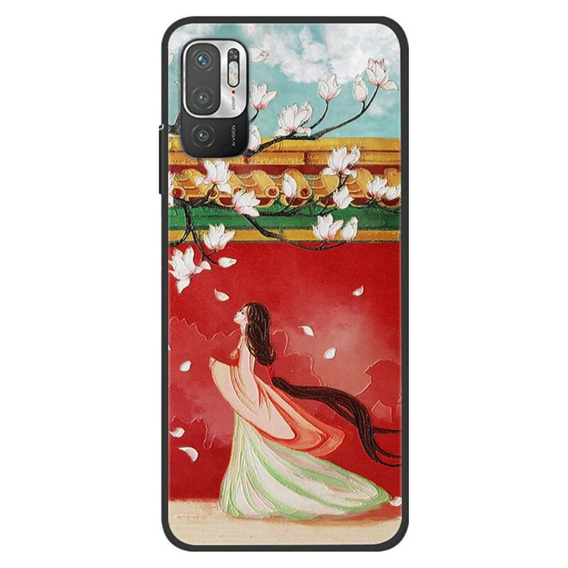 Cover Poco M3 Pro 5G Blomsterkvinde