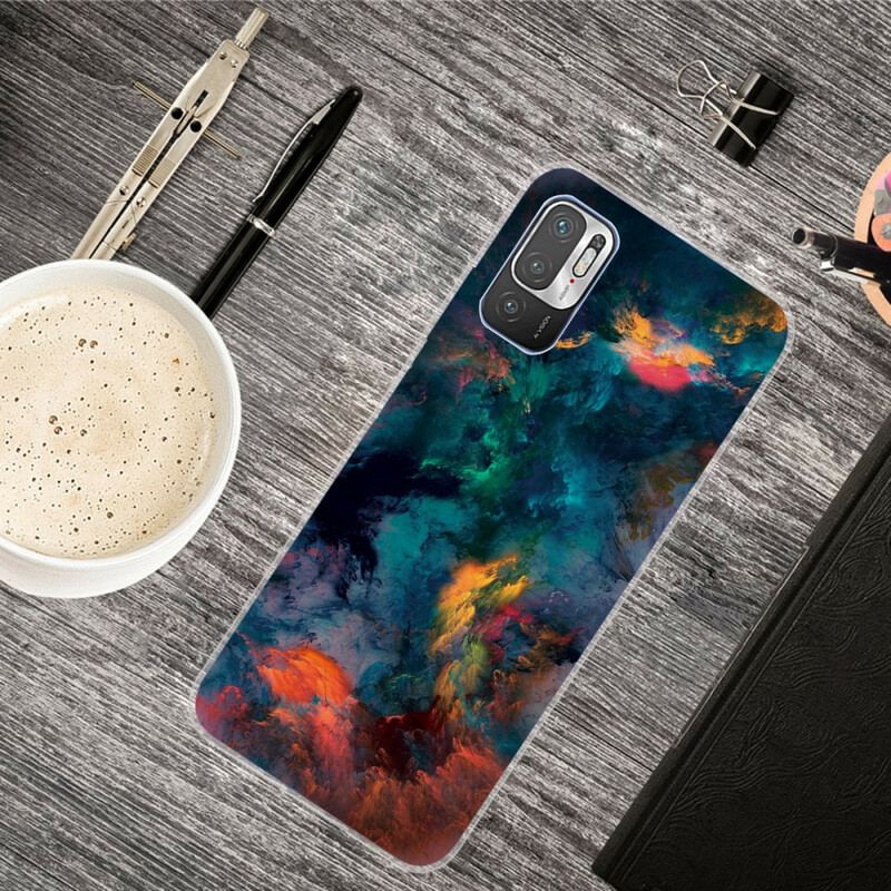 Cover Poco M3 Pro 5G Farverige Skyer