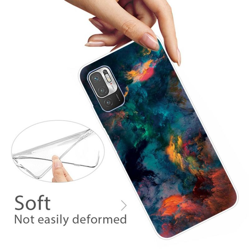 Cover Poco M3 Pro 5G Farverige Skyer