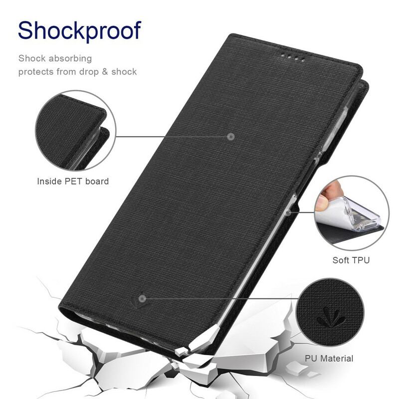 Cover Poco M3 Pro 5G Flip Cover Tekstureret Vili Dmx