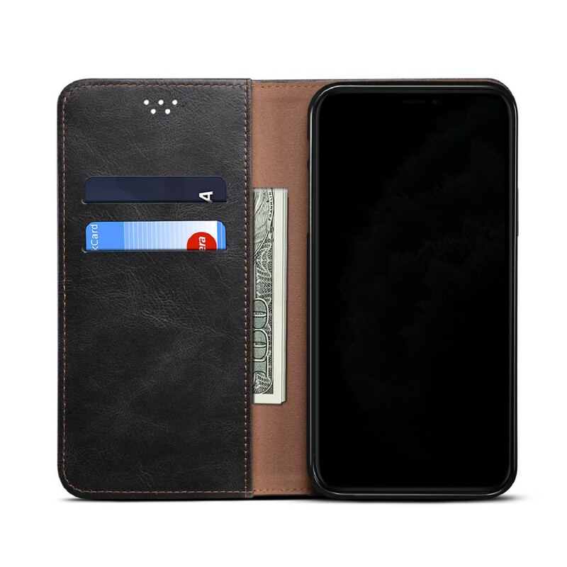 Cover Poco M3 Pro 5G Flip Cover Voksbehandlet Kunstlæder