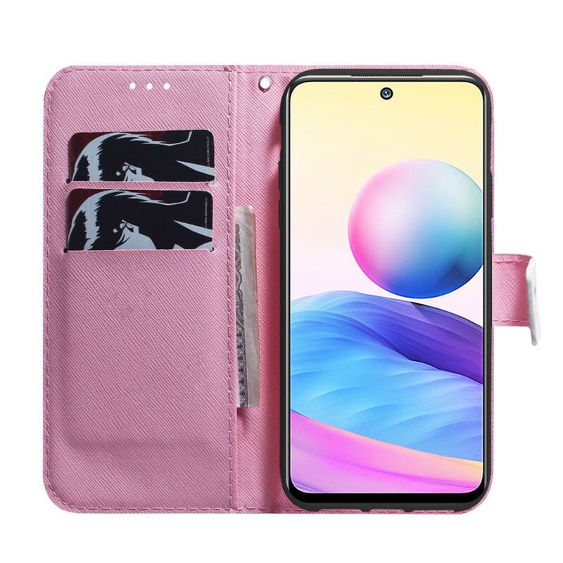 Flip Cover Poco M3 Pro 5G Blomst Støvet Pink