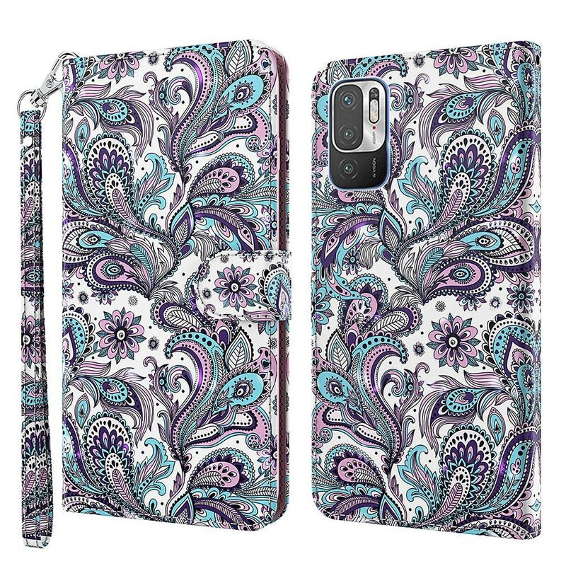 Flip Cover Poco M3 Pro 5G Blomster Mønstre