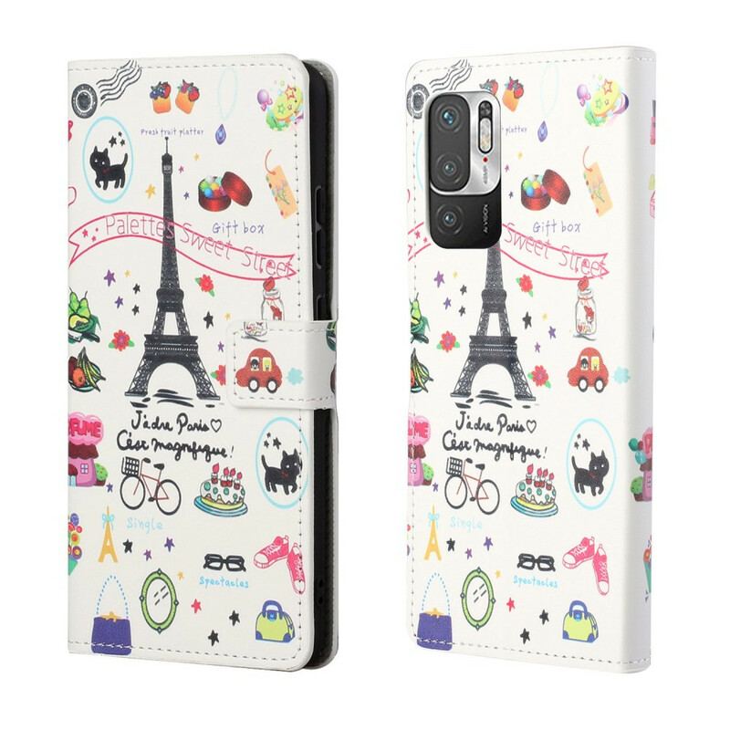 Flip Cover Poco M3 Pro 5G Jeg Elsker Paris