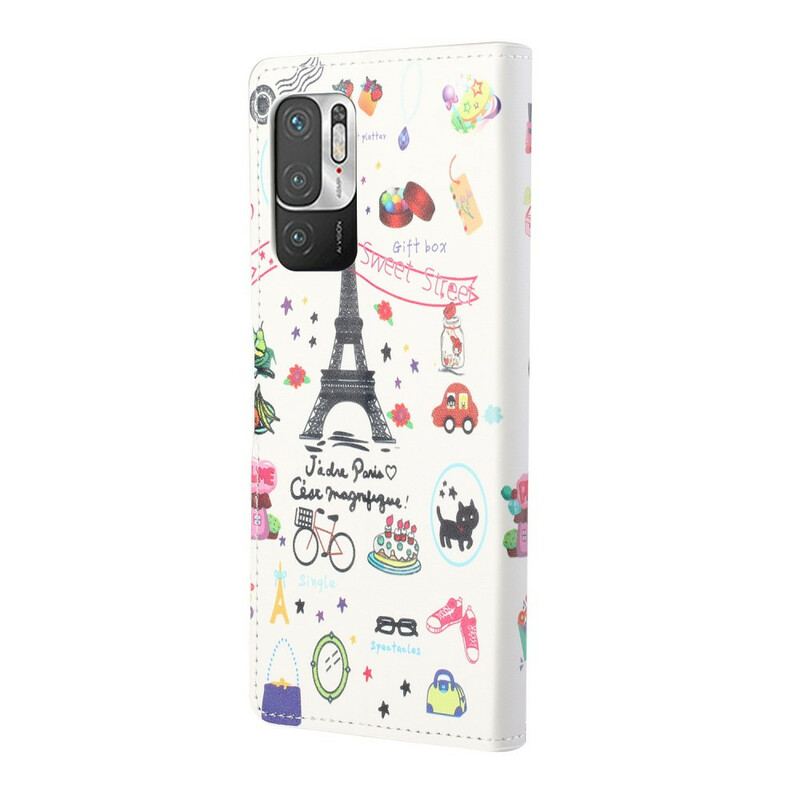 Flip Cover Poco M3 Pro 5G Jeg Elsker Paris