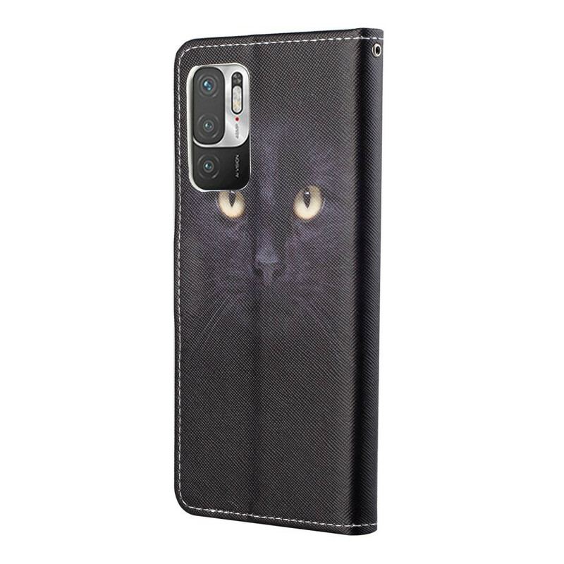 Flip Cover Poco M3 Pro 5G Med Snor Strappy Cat Eyes