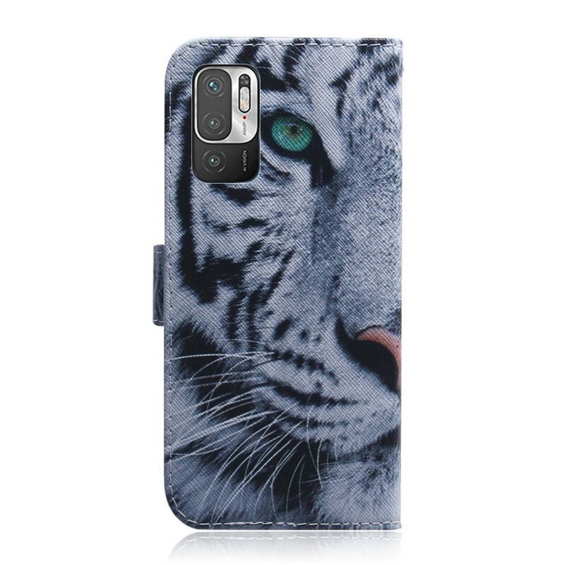 Flip Cover Poco M3 Pro 5G Tiger Ansigt