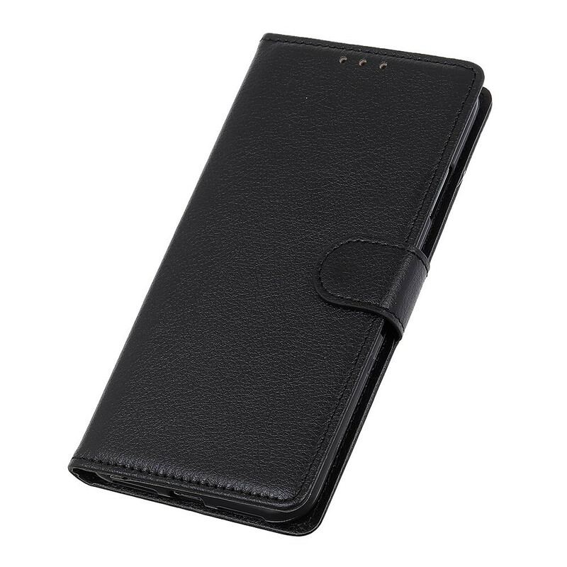 Flip Cover Realme 7 Traditionelt Litchi