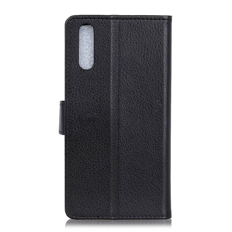 Flip Cover Realme 7 Traditionelt Litchi