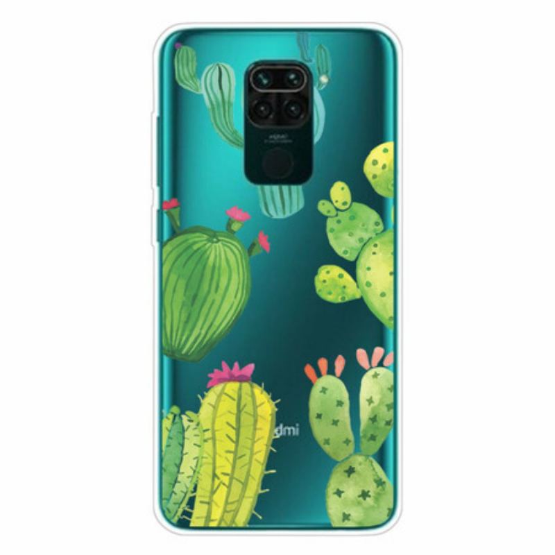 Cover Xiaomi Redmi Note 9 Akvarel Kaktusser