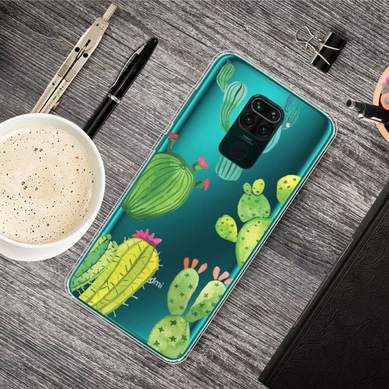 Cover Xiaomi Redmi Note 9 Akvarel Kaktusser