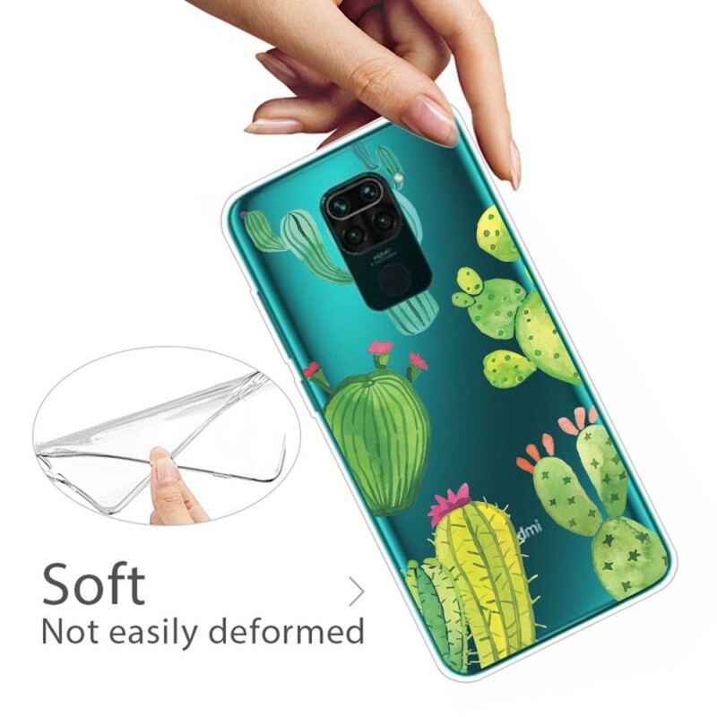 Cover Xiaomi Redmi Note 9 Akvarel Kaktusser