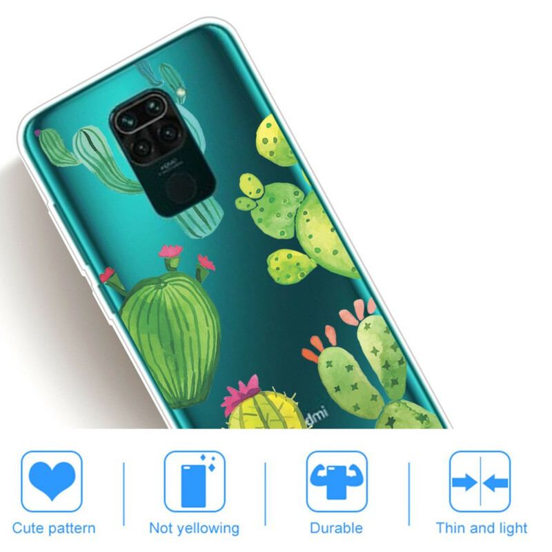 Cover Xiaomi Redmi Note 9 Akvarel Kaktusser